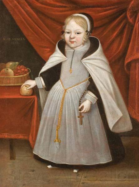 unknow artist Portrait of a girl with a rosary